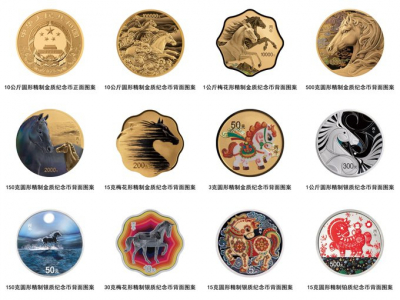 Китай выпустит набор памятных монет в ознаменование года Лошади