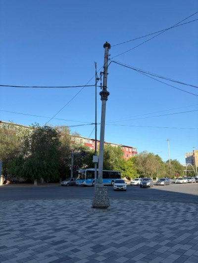 Народный репортёр. Столб стоит криво