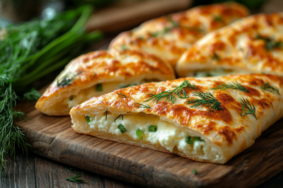 Творожные хачапурики с зеленым луком и сыром. Мягкие внутри, румяные снаружи &mdash; готовятся просто, съедаются мгновенно!